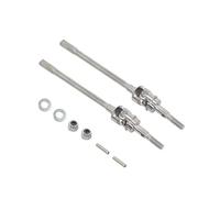 Para Axial Para SCX10-II 90046 90047 Para Wrangler 1/10 RC CVD Eje Transmisión Dogbone Alta Resistencia Para Para Universal AR44 Delantero Trasero Piezas(Silver front)