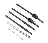 Para Axial Para SCX10-II 90046 90047 Para Wrangler 1/10 RC CVD Eje Transmisión Dogbone Alta Resistencia Para Para Universal AR44 Delantero Trasero Piezas(Black 1 set)
