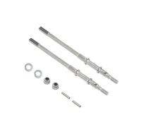 Para Axial Para SCX10-II 90046 90047 Para Wrangler 1/10 RC CVD Eje Transmisión Dogbone Alta Resistencia Para Para Universal AR44 Delantero Trasero Piezas(Silver rear)