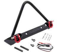 Para Axial Para Scx10 II 90046 Para Traxxas Para Trx4 Parachoques Delantero De Metal Con Luces Mejoradas Piezas Accesorios Coche Trepador Control Remoto Rc Parachoques Piezas