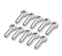 para Axial para SCX10 II D90 D110 para Tamiya CC01 1/10 Metal M3/M4 Extremo Varilla Enlace Extremos Rótula Coche Trepador Control Remoto Barco Avión Piezas Bricolaje Reemplazo RC