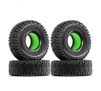 Para Axial Para SCX10 II III Para Traxxas Para TRX4 Para Tamiya CC01 D90 1/10 4 Piezas Insertos Esponja Ultrasuaves Y Neumáticos 1.9 Pulgadas Crawler RC Rc Orugas Neumáticos(Green)