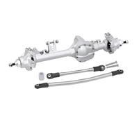Para Axial Para SCX10 II Para Vanquish VS4-10 Para Rock 1/10 Juego Ejes Construcción Piezas Aluminio Desplazamiento Camión Recto Pieza RC Crawler Ejes Juguetes RC(Silver,Front)