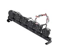 Para Axial Para SCX10 II Para Wraith Para TRX-4 1/10 Foco Blanco 4/5/6 Lámpara De Techo Barra De Luz RC Modelo Coche Camión Piezas De Decoración Paquete Luces Flash RC(6 LEDS)
