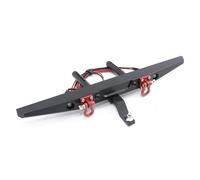 Para Axial Para Scx10 Para Traxxas Para Trx4 1/10 Parachoques Trasero Delantero De Metal Con Luz Coche Trepador Control Remoto Pieza Actualización Accesorios Rc Parachoques Piezas(Rear)