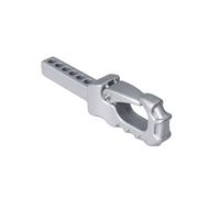 Para Axial Para SCX10 Para Traxxas Para TRX4 D90 1/8 1/10 Parachoques Trasero Metal Remolque Gancho Receptor Enganche Caída Actualización Coche RC Crawler RC Recambios(Silver)