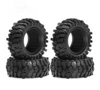 Para Axial Para Scx10 Pro Para Capra Traxxas Para Trx4 D90 1/10 88mm 1,9 "cubo De Rueda Plástico Beadlock Y Juego Neumáticos Goma Suave Para Coche RC RC Mejoras Juguetes(Tire)