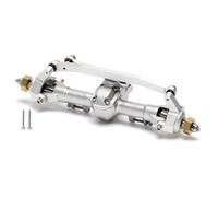 Para Axial Para SCX24 90081 C10 B-17 1967 2019 Para Wrangler 1/24 Aleación Fundición Edición Completa Juego Eje Delantero Trasero Modelo RC RC Ejes(Silver,Front)