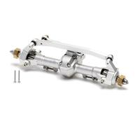 Para Axial Para SCX24 90081 C10 B-17 1967 2019 Para Wrangler 1/24 Conjunto Eje Trasero Delantero Fundición Aleación Edición Completa RC Ejes Juguetes RC(Silver,Front)