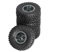 Para Axial Para SCX24 Para FMS Para FCX24 Enduro24 1/18 Llantas Neumáticos Barro Coche Trepador Control Remoto Piezas Repuesto Y Reparación RC Reemplazos Repuestos(Silver)