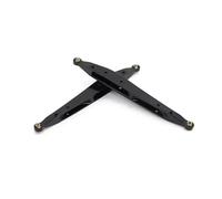 Para AXIAL RBX10 Para Ryft 1/10 2 Uds Brazo Trasero Metal Para Varilla Enlace Oscilante Pull RC Crawler Piezas Mejora Tirante RC(Black)