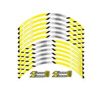 para B&MW S1000R S1000 R Ruedas Traseras Delanteras Motocicleta Borde Exterior Pegatina para Llanta Calcomanías Rueda Rayas Reflectantes (Color : 4)