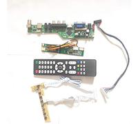Para B121EW03 V1 V2 V3 panel de pantalla LCD 1CCFL LVDS 20Pin HDMI VGA AV USB RF T.V53 tarjeta de unidad inversor+control remoto+teclado Kit (B121EW03 V3)