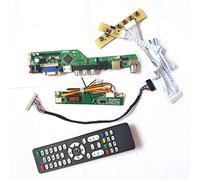 Para B131EW01 V0 V1 HDMI VGA USB AV RF T.V53 tarjeta de unidad LVDS 1CCFL 30Pin LCD monitor teclado+Remote+Inversor DIY kit (B131EW01 V1)