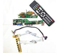 Para B154EW02 V2 V3 panel de pantalla LCD T.V53 controlador tablero remoto+inversor+teclado VGA HDMI AV USB RF 1CCFL 30Pin LVDS DIY kit (B154EW02 V3)