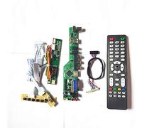 Para B154EW02 V6 V7 VGA HDMI AV USB RF T.V53 controlador board 1CCFL 30Pin LVDS Remote+Inversor+teclado LCD panel de pantalla DIY kit (B154EW02 V6)