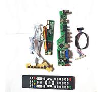 Para B154PW02 V0 V1 LVDS 1CCFL 30Pin teclado+control remoto+inversor panel LCD monitor T.V53 tarjeta de unidad HDMI VGA USB AV RF DIY kit (B154PW02 V0)