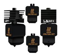 Para Bambu H2S/H2D High Flow Hotend 0,4 mm Hardened Steel Nozzle Replacement Kit for Bambu Lab H2D/H2S/A1/A1 Mini, extrusora de alta velocidad y extrusora de ahorro de tiempo (2 unidades)