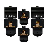 Para Bambu H2S/H2D Hotend 0,4 mm Hardened Steel Nozzle Replacement Kit for Bambu Lab H2D/H2S/A1/A1 Mini, extrusora de alta velocidad y ahorro de tiempo (2 unidades)