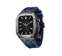 Para bandas de 45 mm con parachoques de metal, accesorios de cobertura de caja protector a prueba de golpes de reemplazo de shock de reemplazo de acero inoxidable para la correa de la serie iwatch