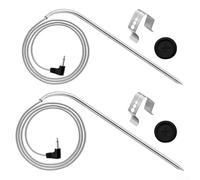 Para barbacoa Masterbuilt-Gravity-Series 560/800/1050 con clips de parrilla y ojales de sonda, piezas de repuesto de termistor resistentes a altas temperaturas de acero inoxidable (2 juegos)