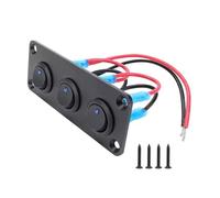 Para Barco Camión Remolque Caravana Autocaravana VW 24V 12V 5 Botones Panel Interruptor Palanca Luz Conmutador Auto Start Stop Controlador Interruptor de ventana eléctrica(CP-5260-03)