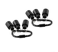 Para barra de extensión de vástago SDS y llavero de soporte de brocas, paquete de 2 herramientas de almacenamiento de brocas de destornillador con organizador de brocas de aleación de aluminio para