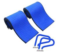 para barra de mantenimiento de piscina, antideslizante anti-grietas de seguridad de goma 2 piezas - Manguitos de rampa - Spa Piscina Enterrada Pública Hotel Complejo