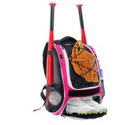 para Bate de béisbol, Mochila de poliéster de Gran Capacidad para béisbol, Impermeable para Equipo de Base-Ball, Resistente a desgarros, Amplio Compartimento Principal, para maza,