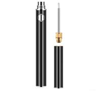 Para batería Hot Wire Pen para sellar cordones con calefacción rápida en 0,2 s, punta de aleación precisa para hilo de bordar, cordón de cera, alambre de metal, herramienta portátil de 165 mm (negro)