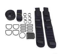 Para BCD Backplate Accesorios Buceo Backmount Arnés Set con correas de nylon y cómoda almohadilla de hombro de neopreno (negro)