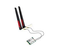 Para BE200 WiFi 7 M.2 Tarjeta 5.4 BE200NGW 2.4G/5G/6GHz Adaptador InaláMbrico Tarjeta de Red con Antenas (10Dbi)