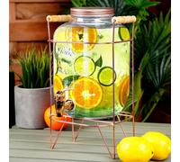 para Bebidas con Grifo y Soporte Dorado 5.5 L