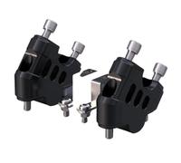 Para Benda para FOX300 para BD300 abrazadera elevadora de manillar motocicleta Elevador Abrazadera Manillar(Negro)