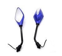 para Benelli para TRK 502X para TNT 125 para BN125 para Leoncino 500/502C Espejo Retrovisor De Motocicleta con Señal De Giro LED Retrovisores Moto(Blue)