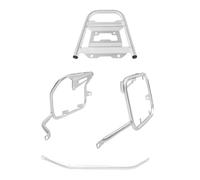 para Benelli para TRK702X Maleta Superior para Motocicleta Portaequipajes Alforja Soporte De Maletero Caja Lateral Portaequipajes Motocicleta(Silver One Set)