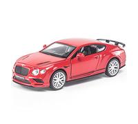 para Bentley Continental 1 32 Simulación Diecast Modelo Coche Aleación Pull Back Boy Colección Juguetes Regalos Navidad(Rojo)