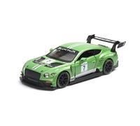 para Bentley Continental GT3 1 32 Aleación Modelo Coche Carreras Sonido Luz Tirar hacia Atrás Niños Vehículo Juguete Regalo(Verde)