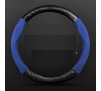 para Benz A B C E S-Class W221 GLA GLB GLC CLA CLS Funda De Volante De Coche De Gamuza Antideslizante De 38 Cm Accesorios para Automóviles Cubierta Volante(O Style A Blue15)