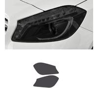 para Benz a Class W176 W177 A45 A35 Amg 180 Película Protectora para Faros Delanteros de Coche,Luz Transparente ahumada Negra TPU Pegatina Accesorios,Black