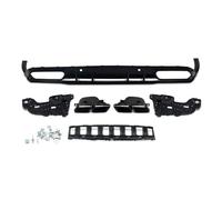 para Benz C205 C300 C43 C63 para AMG Estilo 2015-2018 Difusor Trasero con Punta Silenciador Años Alerón Trasero para Coche