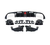 para Benz C205 Sport Coupe C43 C63 AMG 2015-2018 Difusor Trasero Silenciadores Cuádruples Difusor Parachoques Trasero Alerón