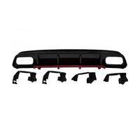 para Benz Clase A W176 A200 A45 para AMG 2013-2018 Difusor Trasero con Tubo Escape Difusor Parachoques Trasero Alerón