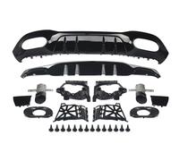 para Benz Clase A W177 (2019+) Difusor Trasero Estilo para AMG A35 Negro Brillante + Tubos para Escape Coche Difusor Parachoques
