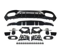 para Benz Clase A W177 para AMG A35 Look 2018+ Difusor Trasero Y Tubo para Escape Negro Coche Difusor Parachoques