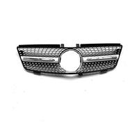 Para Benz Clase ML W164 2005-2008 ML320 ML350 ML500 Rejilla Delantera Parachoques Superior Capó Rejilla Malla Radiador Rejillas Rejilla Riñón Delanteras(Plata)