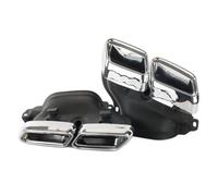 Para Benz E63S AMG W212 2014-2016, Tubo De Escape De Boca Cuadrada, Silenciador Refrigeración, Cabezal Escape Con Punta Negra Cola Tubo Escape(Dark Grey)