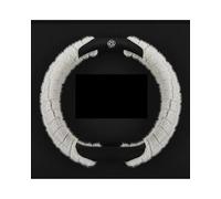 para Benz Funda Protectora Antideslizante para Volante Camellia Funda De Volante De Coche Felpa Invierno Adecuada Funda Volante Coche(D Type-B)