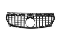 Para Benz Para CLA-Class W117 2013-2019 Rejilla Parachoques Delantero | Rejilla Delantero Parrilla Frontal Cromada Plateada Negra(GT-Black)