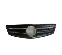 Para Benz Para Clase C W204 2008-2014 Parrilla Delantera ABS Tuning Parrillas Kits Carrocería Parachoques Delantero Parrilla(All black)